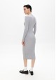 110W4108 трикотажное платье для женщины цвет серый меланж