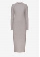 110W4108 трикотажное платье для женщины цвет серый меланж