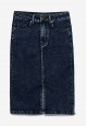 120W3301 юбка из джинсовой ткани для женщины цвет темносиний