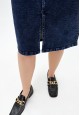 120W3350 юбка из джинсовой ткани для женщины цвет темносиний