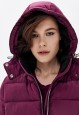 120W1105 утепленная куртка для женщины цвет сливовый
