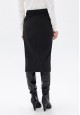 130W3301 трикотажная юбка для женщины цвет черный
