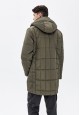 150M1110 утепленная куртка для мужчины цвет темнозеленый