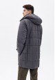 150M1110 утепленная куртка для мужчины цвет темносерый меланж