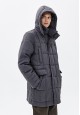 150M1110 утепленная куртка для мужчины цвет темносерый меланж