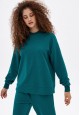 Sudadera color esmeralda