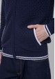 Cardigan tricotat culoare albastrăînchis