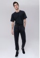 Трикотажные брюки с мраморным эффектом для мужчины цвет чёрный