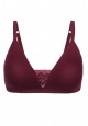 Wireless Moulded Cup Bra burgundy