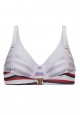 Soft Underwire Bikini Top with marine print