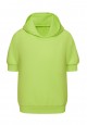 Short Sleeve Hoodie yellow green