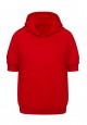 Short Sleeve Hoodie red