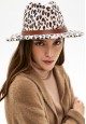 Шляпа женская формованная цвет леопард