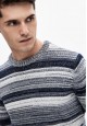 Pulover tricotat pentru bărbați culoare albastrăînchis