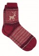 Calcetines de lana con estampado Reno color rojo