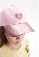 Gorra para niña color rosado