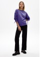022W2505 трикотажный джемпер с длинным рукавом для женщины цвет фиолетовый