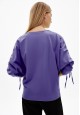 022W2505 трикотажный джемпер с длинным рукавом для женщины цвет фиолетовый