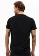 tricou din tricot cu mâneci scurte pentru bărbați culoare neagră