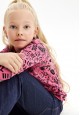022G2908 трикотажная фуфайка с длинным рукавом для девочки цвет розовый
