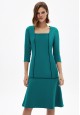 Womens Long Sleeve Jersey Dress emerald