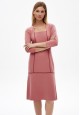 Womens Long Sleeve Jersey Dress dusty pink