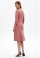 Womens Long Sleeve Jersey Dress dusty pink
