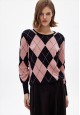 pulover din tricot cu mâneci lungi pentru femei culoare roz prăfuit