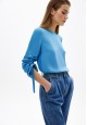 Viscose blouse blue