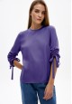 Bluză din viscoză culoare violetă