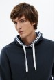 Mens French terry hoodie navy