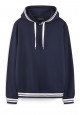 Mens French terry hoodie navy