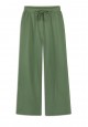 Pantaloni culotte din futter culoare verde fistic