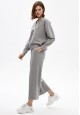 French Terry Culottes light grey melange