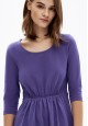 Трикотажное платье цвет фиолетовый