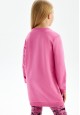 Girls Lovely Moments printed sweatshirt pink