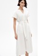Длинное платье цвет белый