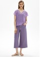 ShortSleeve Blouse for Women Lavender