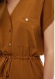 Блузка из вискозы цвет коричневый