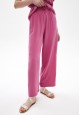Широкие брюки из вискозы цвет розовый