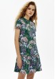 ShortSleeve Dress Floral Print Pistachio