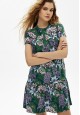 ShortSleeve Dress Floral Print Pistachio