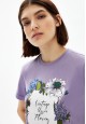 ShortSleeve Printed Tshirt Lavender