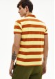 ShortSleeve Polo for Men Striped Brown