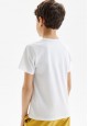 ShortSleeve Tshirt for Boy Patterned White