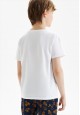 ShortSleeve Tshirt for Boy Patterned White