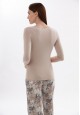 Jumper with Buttons Beige