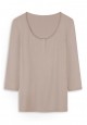 Jumper with Buttons Beige