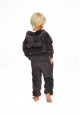 Zipped Hoodie for Girls and Boys Graphite Colour