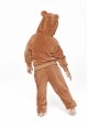 Zipped Hoodie for Girls and Boys Sand Colour